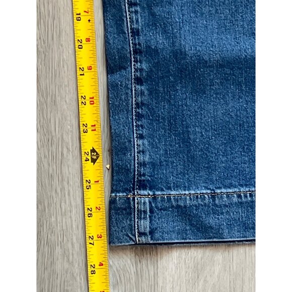 Gap High Rise Trouser Jeans Petite Wide Leg Denim Blue 26/2P - Picture 14 of 14